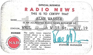 WRUL press card